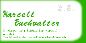 marcell buchvalter business card